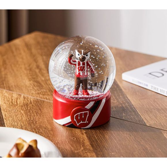Wisconsin Badgers Mascot Water Globe, 100mm - Picture 2 of 2